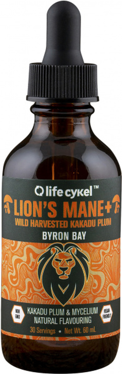 Life Cykel Lions Mane 60ml with Wild Harvested Kakadu Plum 60ml